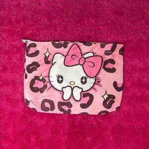 Hello Kitty Pink and Black Leopard Print Bag